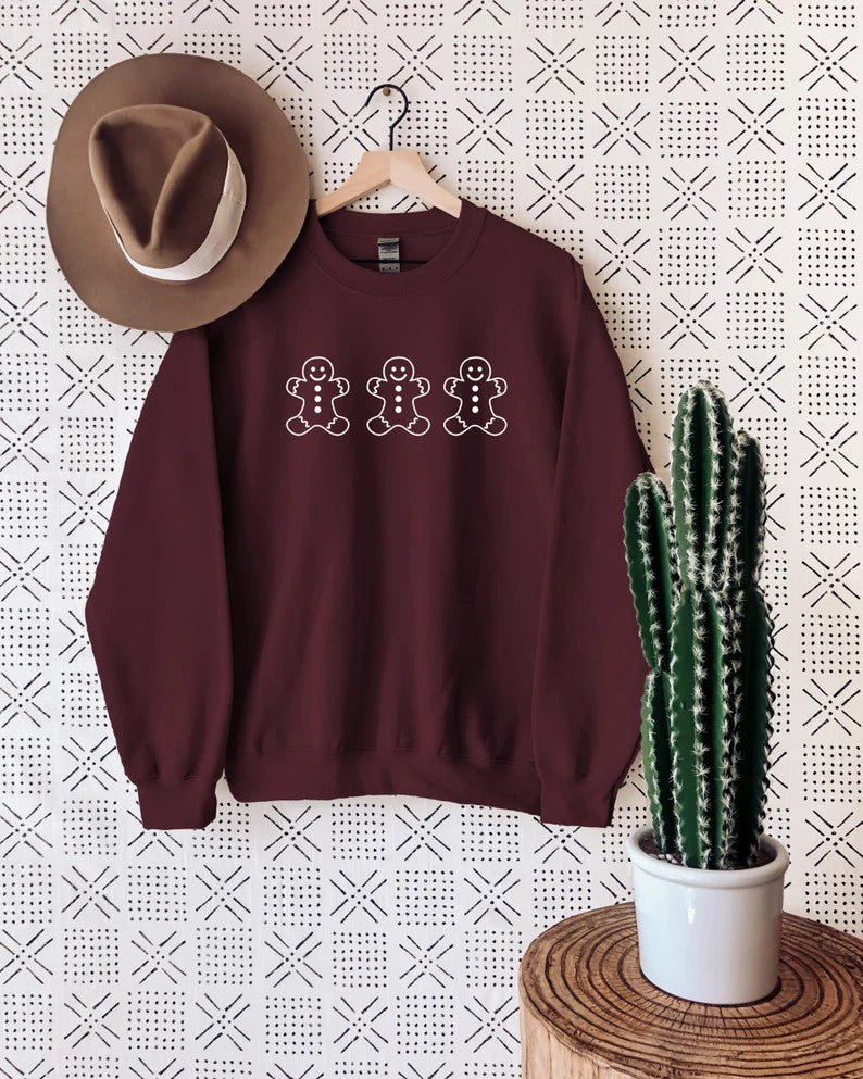 Gingerbread Man Gingerbread Sweatshirt Christmas Sweatshirt