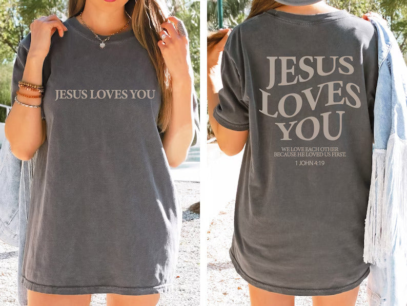 Double Side Faith Casual T-shirt